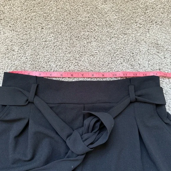 NWT Popular 21 Paperbag Pants With Tie Black Large - Picture 6 of 9